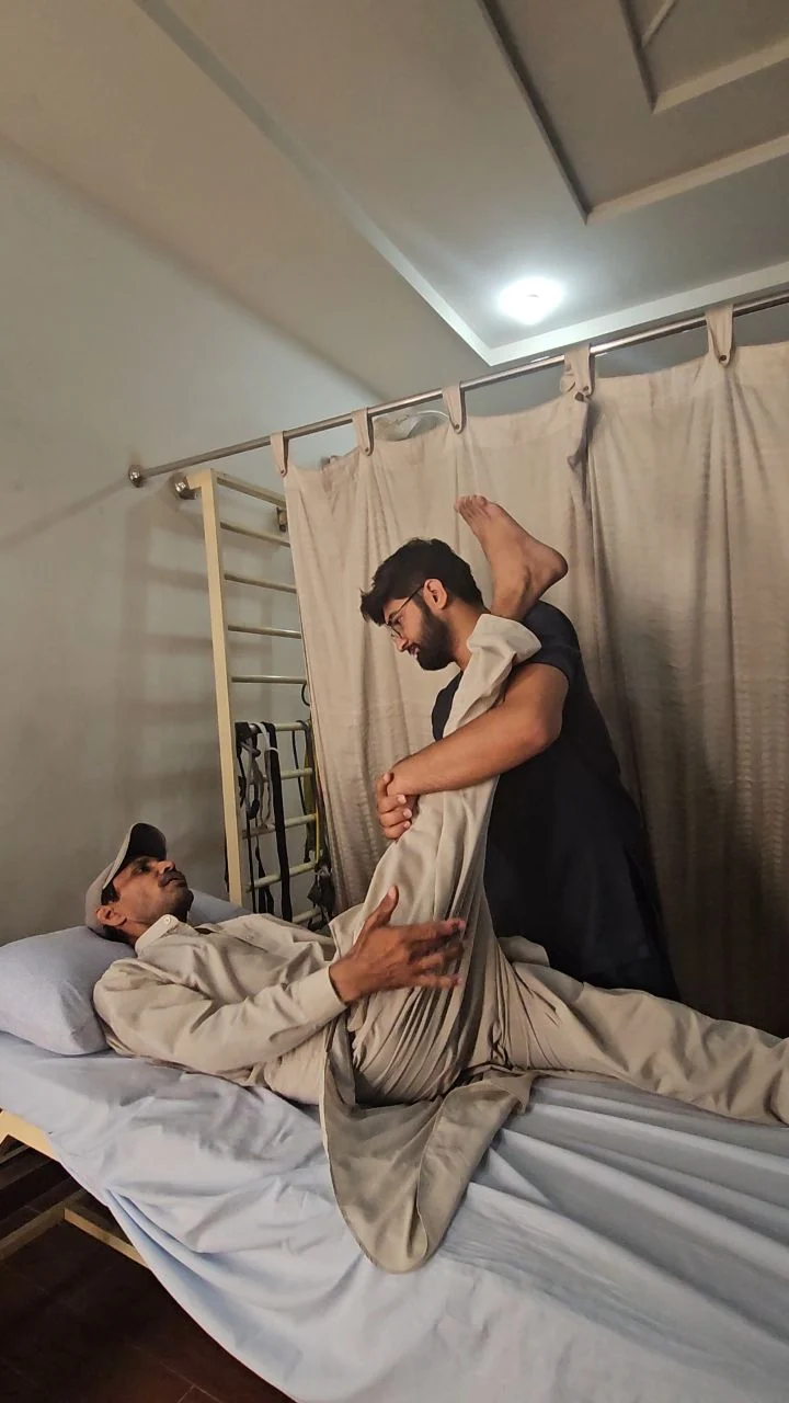 Hands-on manual therapy session at PainFix Physiotherapy Clinic